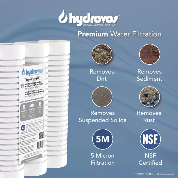 HV-WHS10-5M Whole House Filter in 4 Pack Benefits