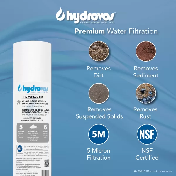 HV-WHS20-5M Whole House Water Filter Benefits