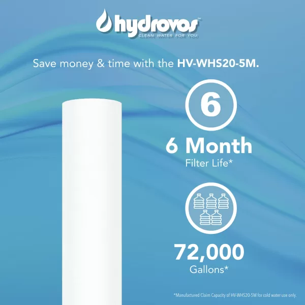 HV-WHS20-5M Whole House Water Filter Lasts 6 months