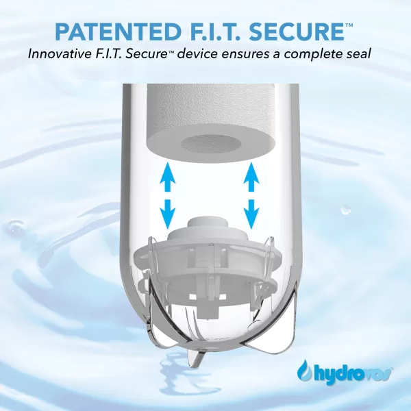 HYDROVOS Patented F.I.T. Secure device ensures a complete seal