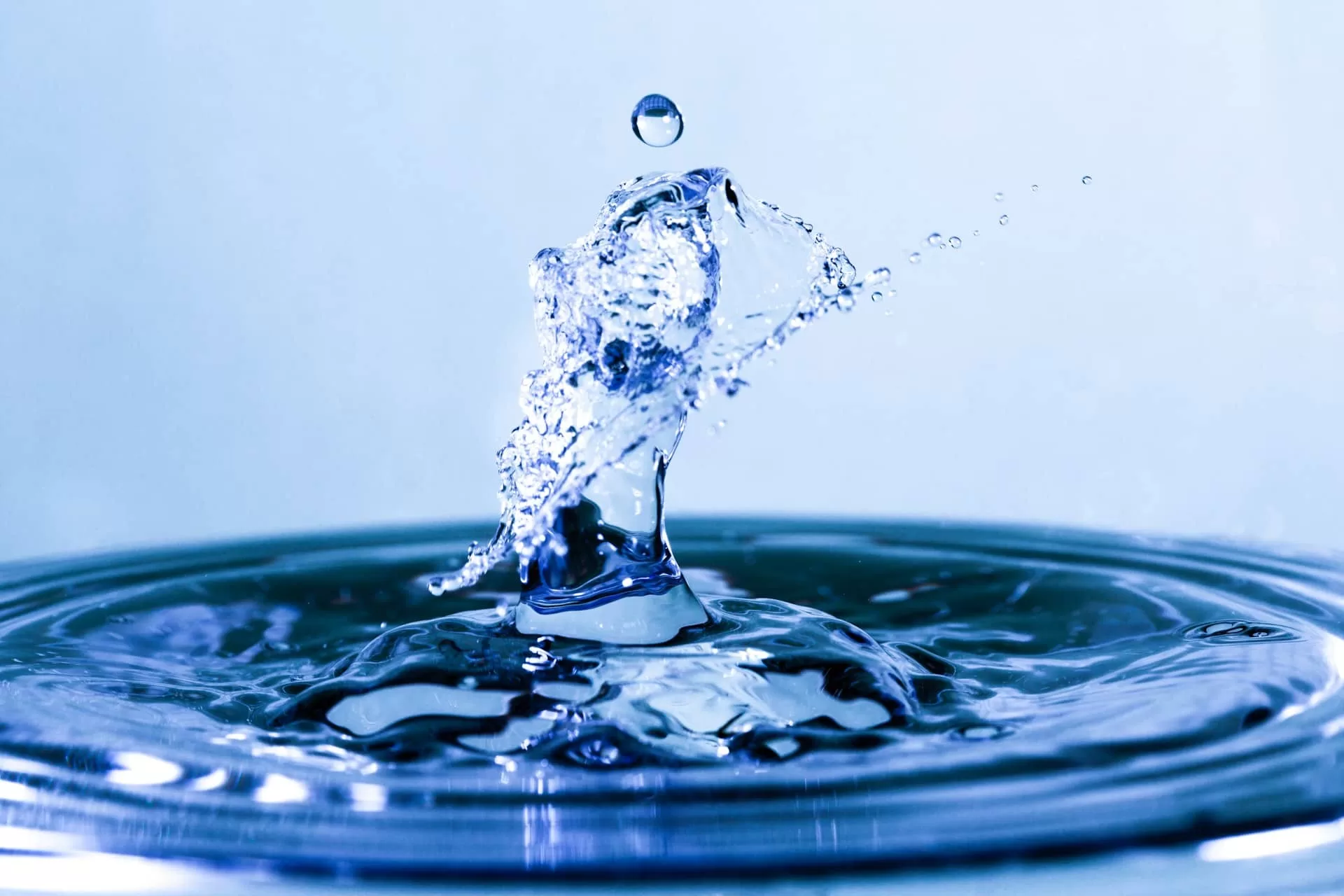 Picture of water dropping into a pool